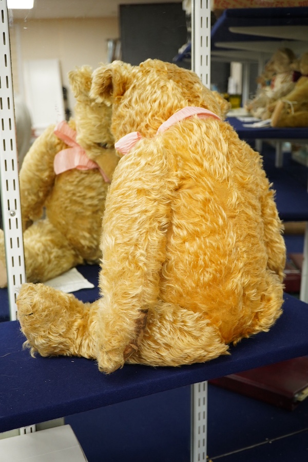 A large late 1930s Chiltern teddy bear, approx. 70cm long